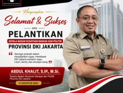 Petisi Brawijaya Nasional Ucapkan Selamat Kepada Bapak Abdul Khalit Sebagai Kesbangpol DKI Jakarta